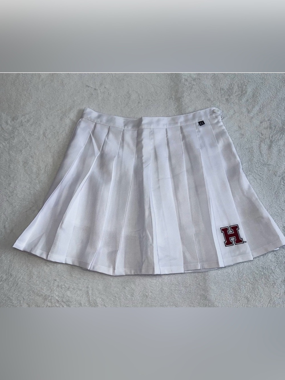 Harvard University Skort Mini Skirt Shorts White Hype & Vice Womens Small S NWT
